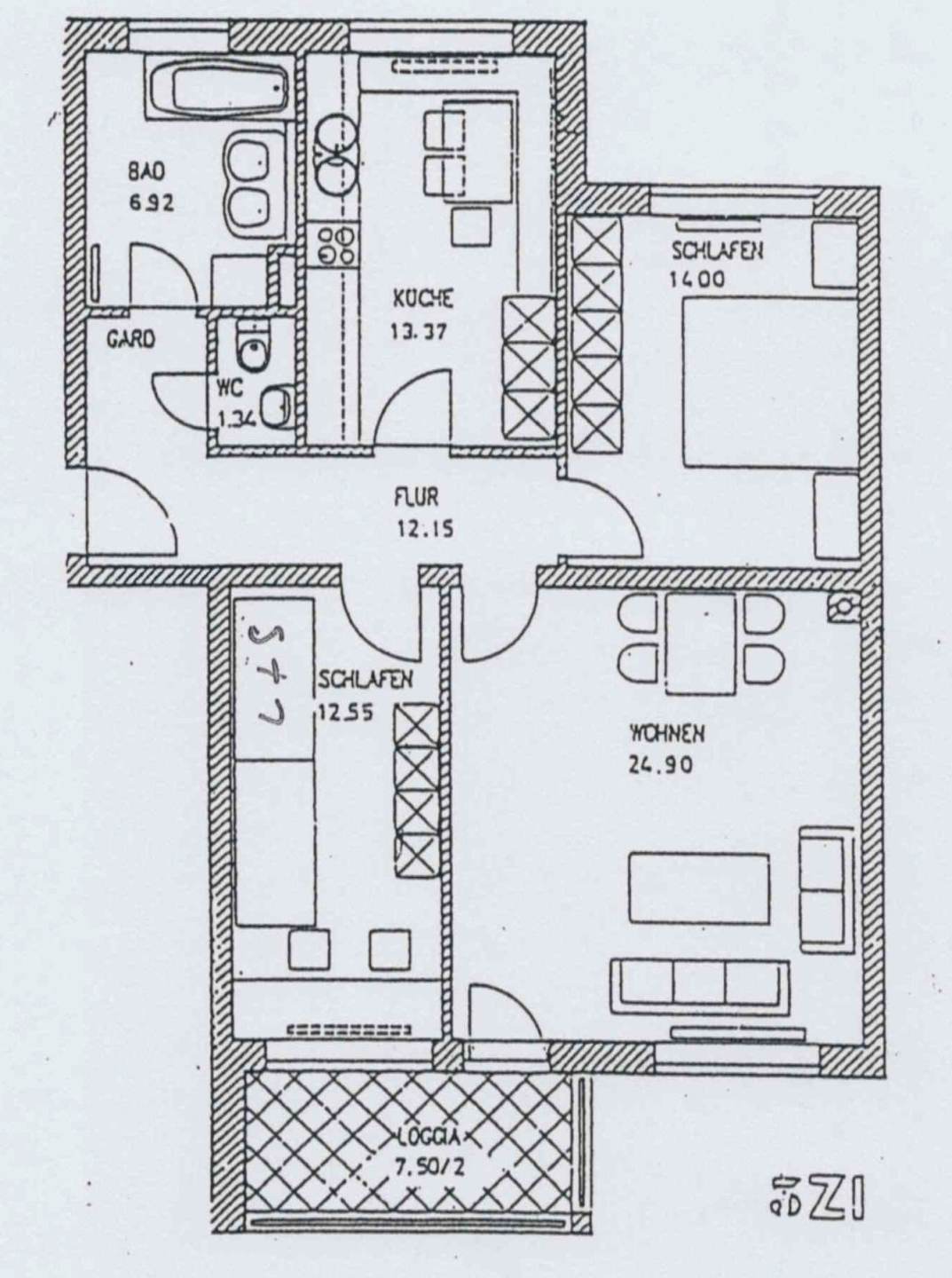 3-Raum-Etagenwohnung in Unterschleißheim, St, Bild 2