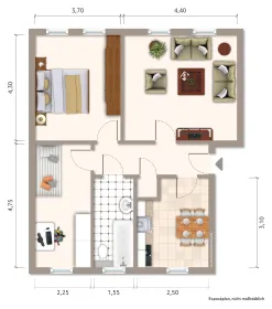 Grundriss für Wohnung mieten in Ronneburg