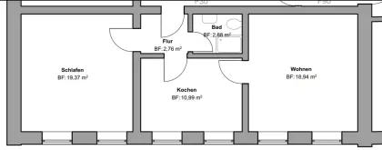 Grundriss für Wohnung mieten in Essen