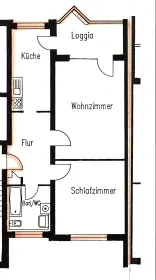 Grundriss für Wohnung mieten in Gera