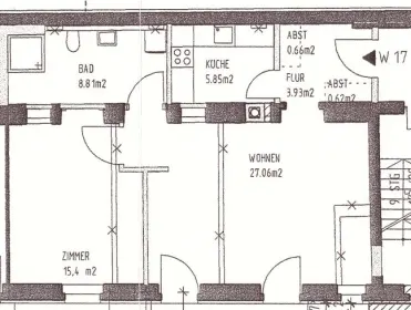 Grundriss für Wohnung kaufen in Gera