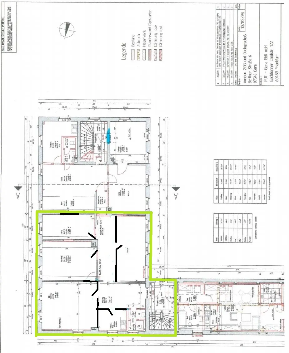 Grundriss für Büro / Praxis in Gera-Bieblach