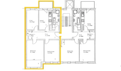 Grundriss für Wohnung mieten in Gera