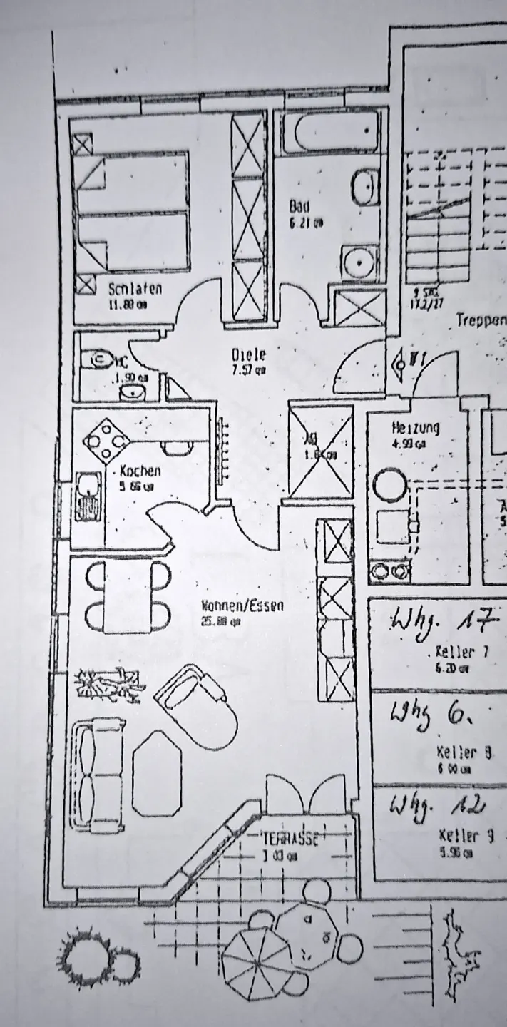 Grundriss für Wohnung kaufen in Bocka