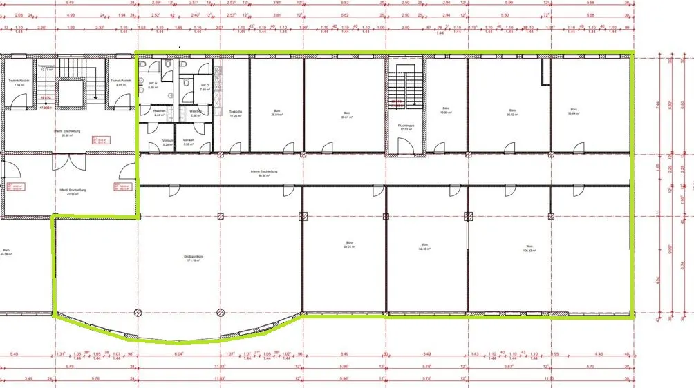 Grundriss für Büro / Praxis in Gera-Debschwitz