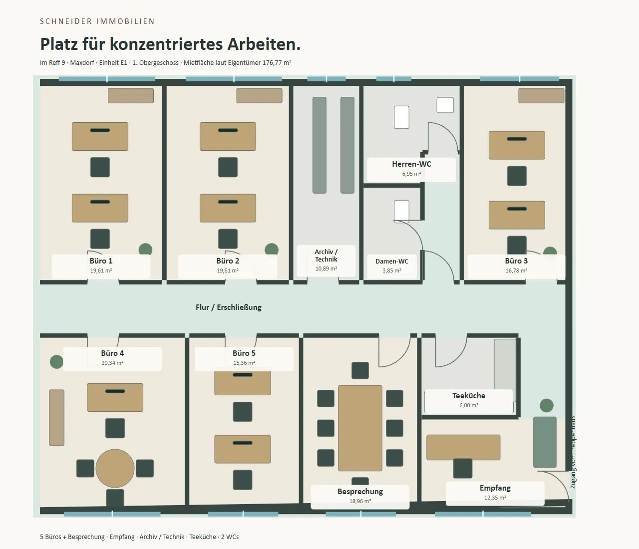 Grundriss für Büro / Praxis in Maxdorf