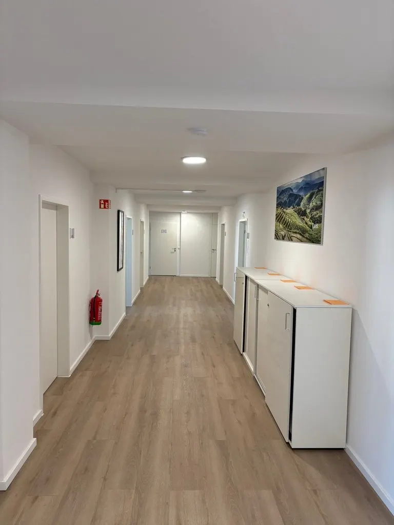 Flur zu den Büros
