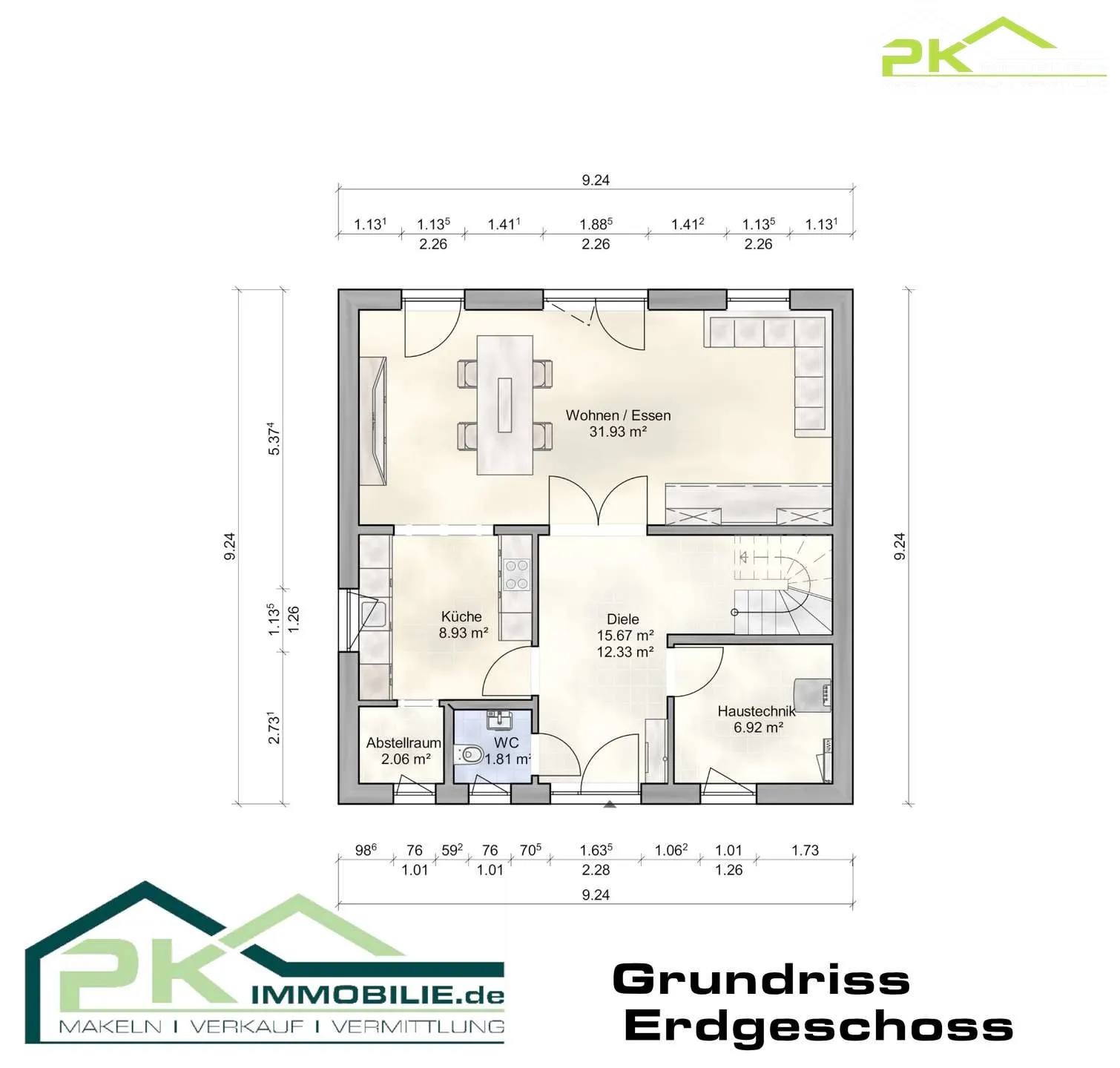 Grundriss für Einfamilienhaus (freistehend) mit 7 Zimmern in Herschbach