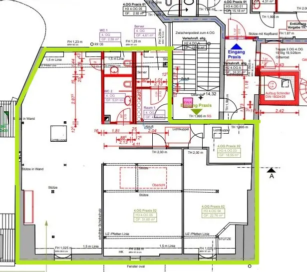 Grundriss für Büro / Praxis in Gera-Untermhaus
